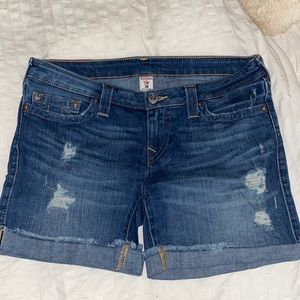 True Religion Women’s Shorts, size 30, mid-cut off, unused